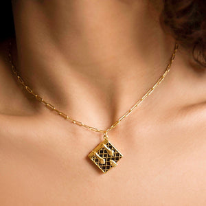 Secret Diary Book Locket - Gold